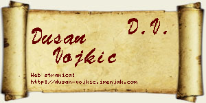Dušan Vojkić vizit kartica